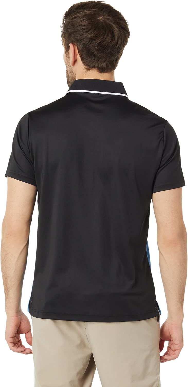 U.S. POLO ASSN. Short Sleeve Color-Block Performance Polo Black SM