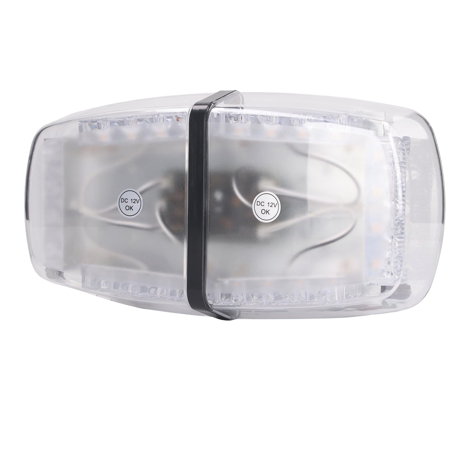 Luz estroboscópica DC 12 V LED, barra de luces de advertencia intermitente con base magnética, baliza de emergencia de 7 modos para automóvil, yate y quitanieves, resistente al