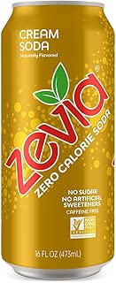 Zevia Cream Soda, 16 Oz Can (12Count) Zero Calorie or Sugar, Naturally Sweetened, Carbonated Soda, Refreshing, Flavorful, & Tasty - coolthings.us