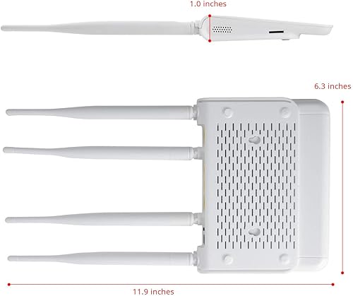 Miniatura 5 de Router de módem 4G LTE desbloqueado WiFi N300 con ranura para tarjeta SIM, WiFi de 300 Mbps, LTE Cat4, Chipset Qualcomm EC25-AF, antenas de alta