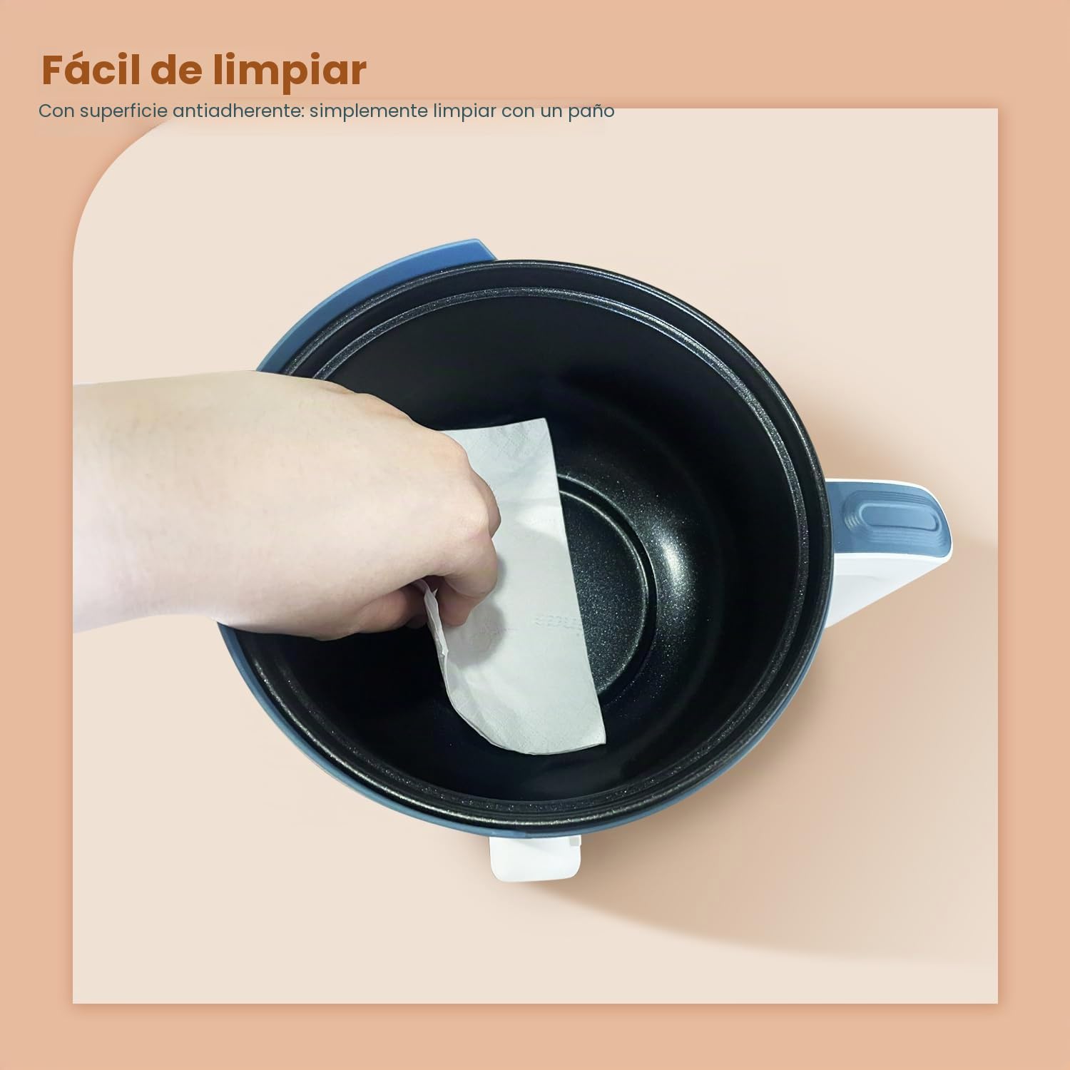 LINGQIAN olla para derretir cera para velas, olla de fusión de velas pequeña electrica con mango resistente al calor, fundidor de cera para velas para adultos