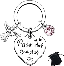 ARROMI 1 Set Schutzengel Schlüsselanhänger, Schutzengel Auto, Geschenke für Frauen, Geschenke zum Führerschein Weihnachten Geburtstag