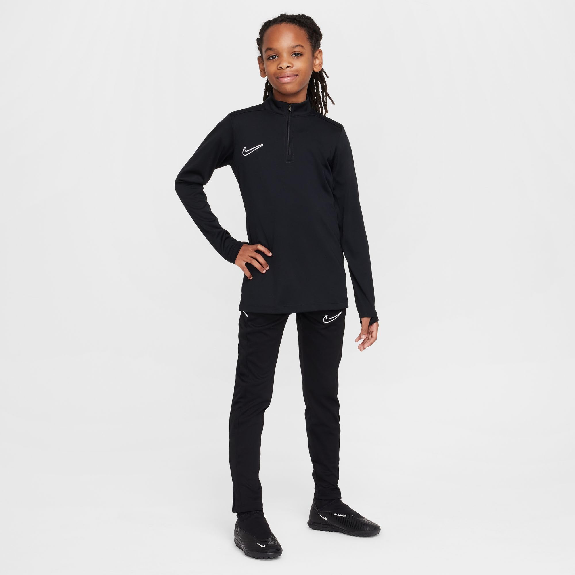 NIKE Academy Camiseta de Entrenamiento de Fútbol de Manga Larga Dri-fit con Cremallera de 1/4 - Niño/A Sweatshirt Unisex niños (Pack de 1)