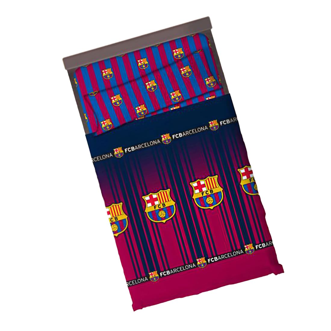 R. Madrid Football Bed Set, 3 Pieces (Fitted Sheet, Top and Pillowcase), Madrid Sheets, Gift R Madrid, Official Football Madrid, (Model 4, 90 cm)