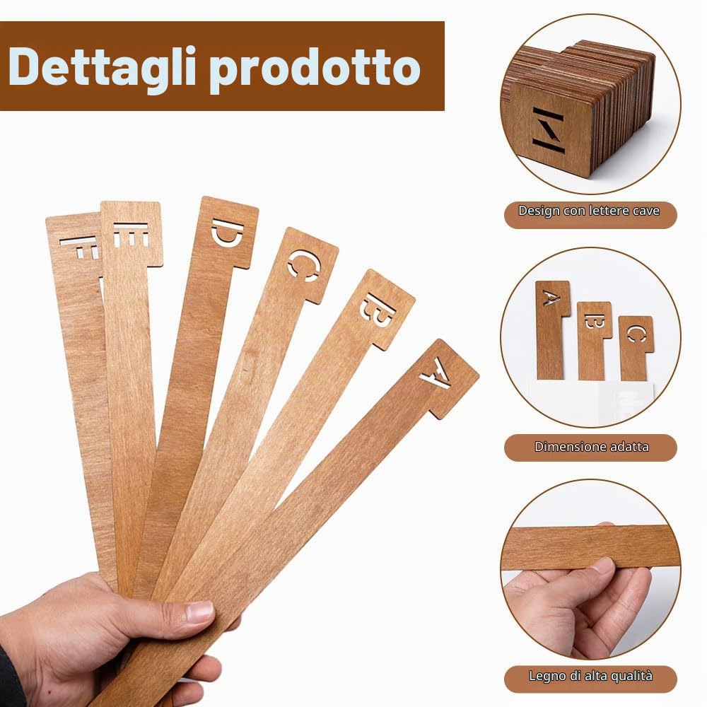 26 Pezzi Divisori per Dischi in Vinile Alfabetici A-Z Divisori In Legno | Per Dischi Separatori per Dischi in Vinile Divisori per Dischi in Vinile, Album, Cd, DVD, Media, Libri