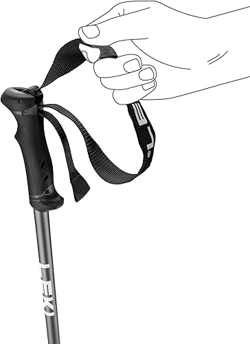 Miniatura 3 de LEKI QNTM - Bastones de esquí ligeros de aluminio para esquí alpino