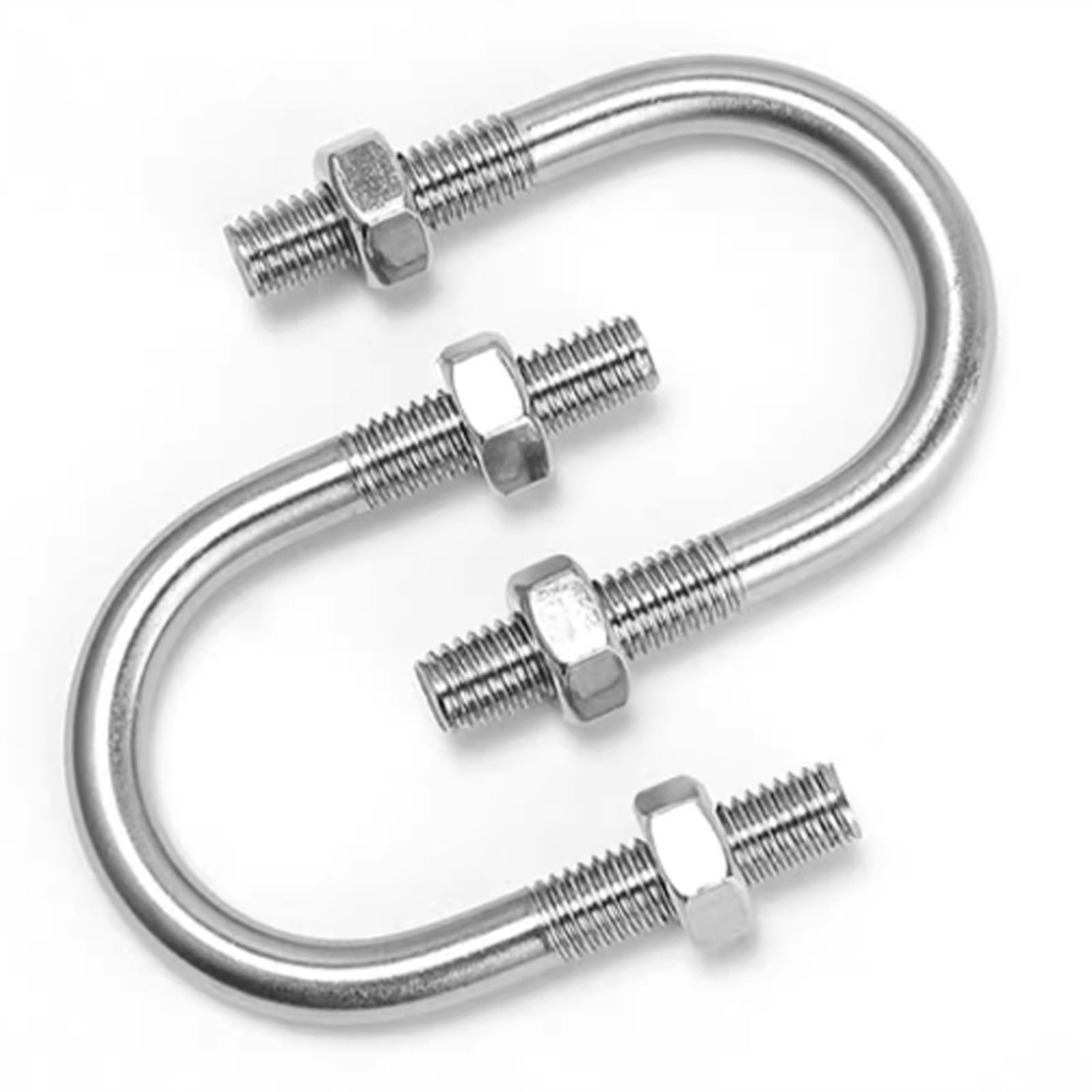【うー　ページ】 Parafusos U 4 peças de parafusos em forma de U de aço inoxidável