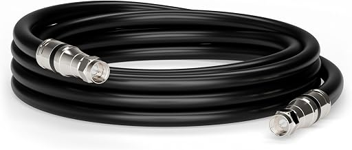 THE CIMPLE CO - RG11 Coaxial Cable 3 FT - Indoor/Outdoor Dual-Shielded Coax Cable for TV Antenna, Satellite Extension, Internet, CATV - Weather-Sealed RG11 Wire 3 Feet (0.9 Meter), Black