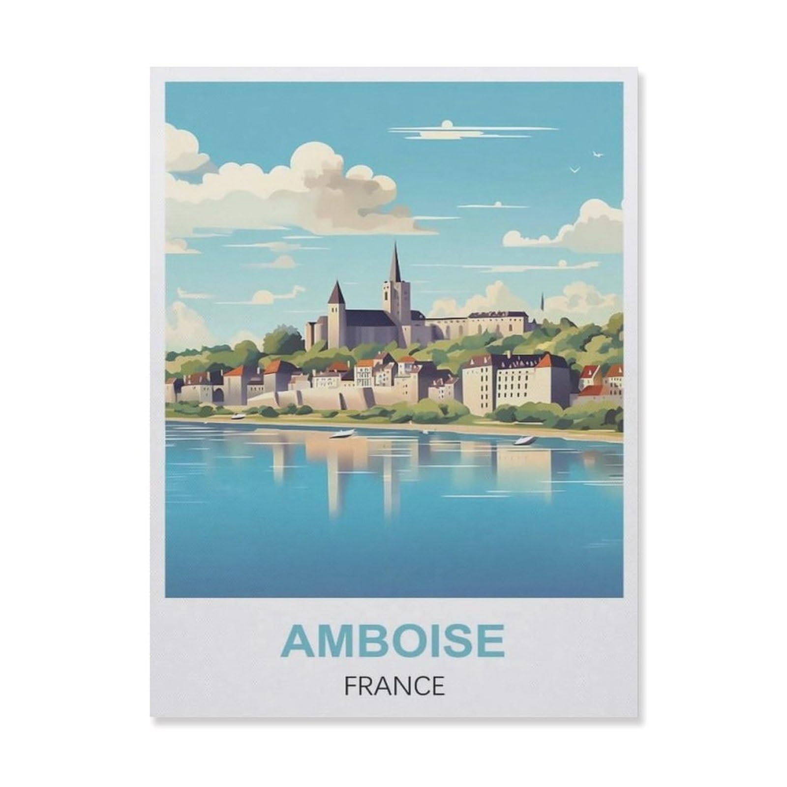 Tin Sign，Amboise France(20x30cm）