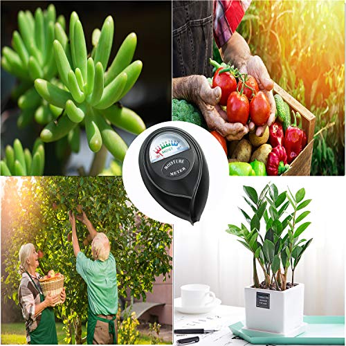 XLUX Soil Moisture Test Sensor Meter Water Monitor, Hygrometer for Gardening, Farming Planting,Black,No Batteries Required - Thumbnail 7