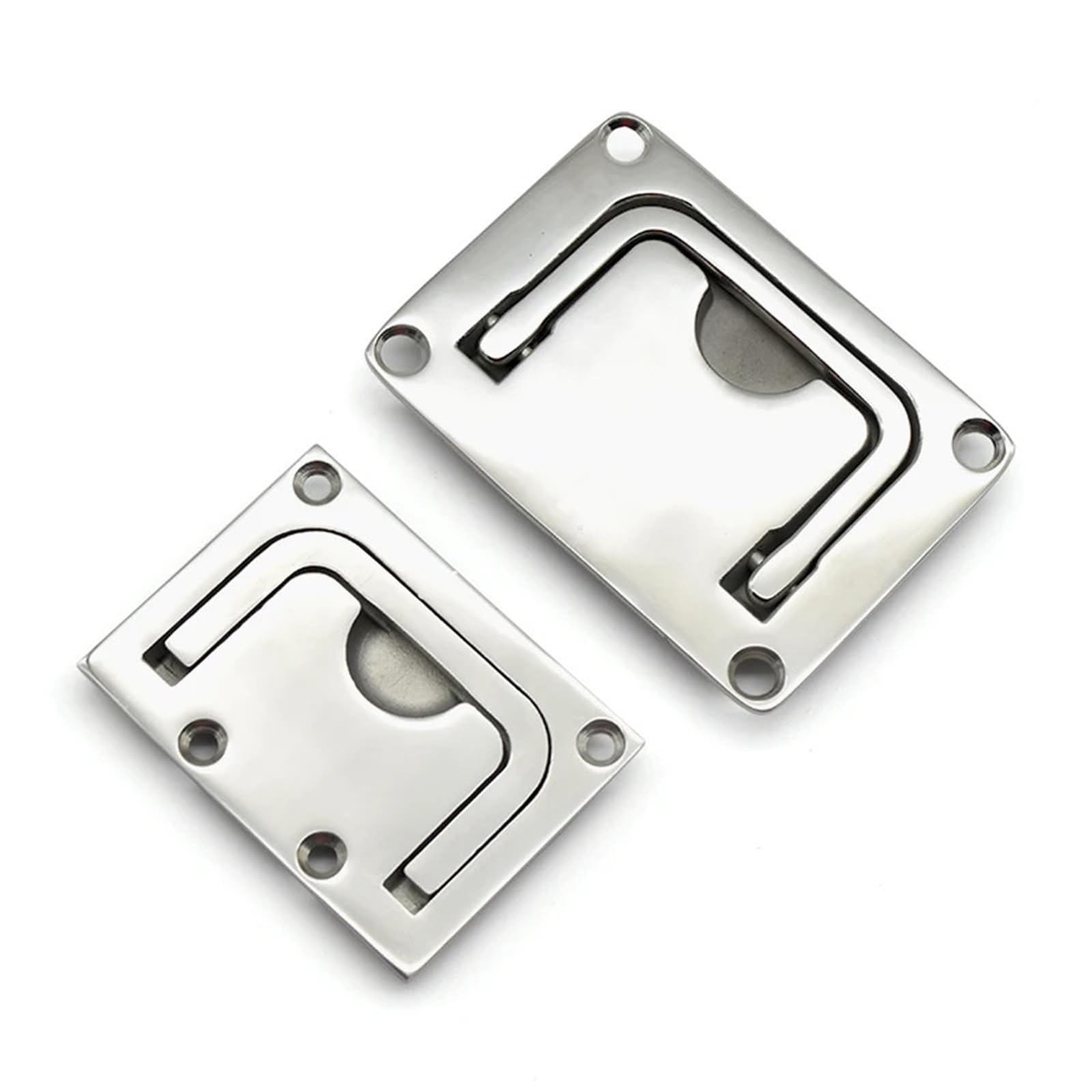 Poignée de meuble encastrée XK601 en inox 304 pour ouverture invisible