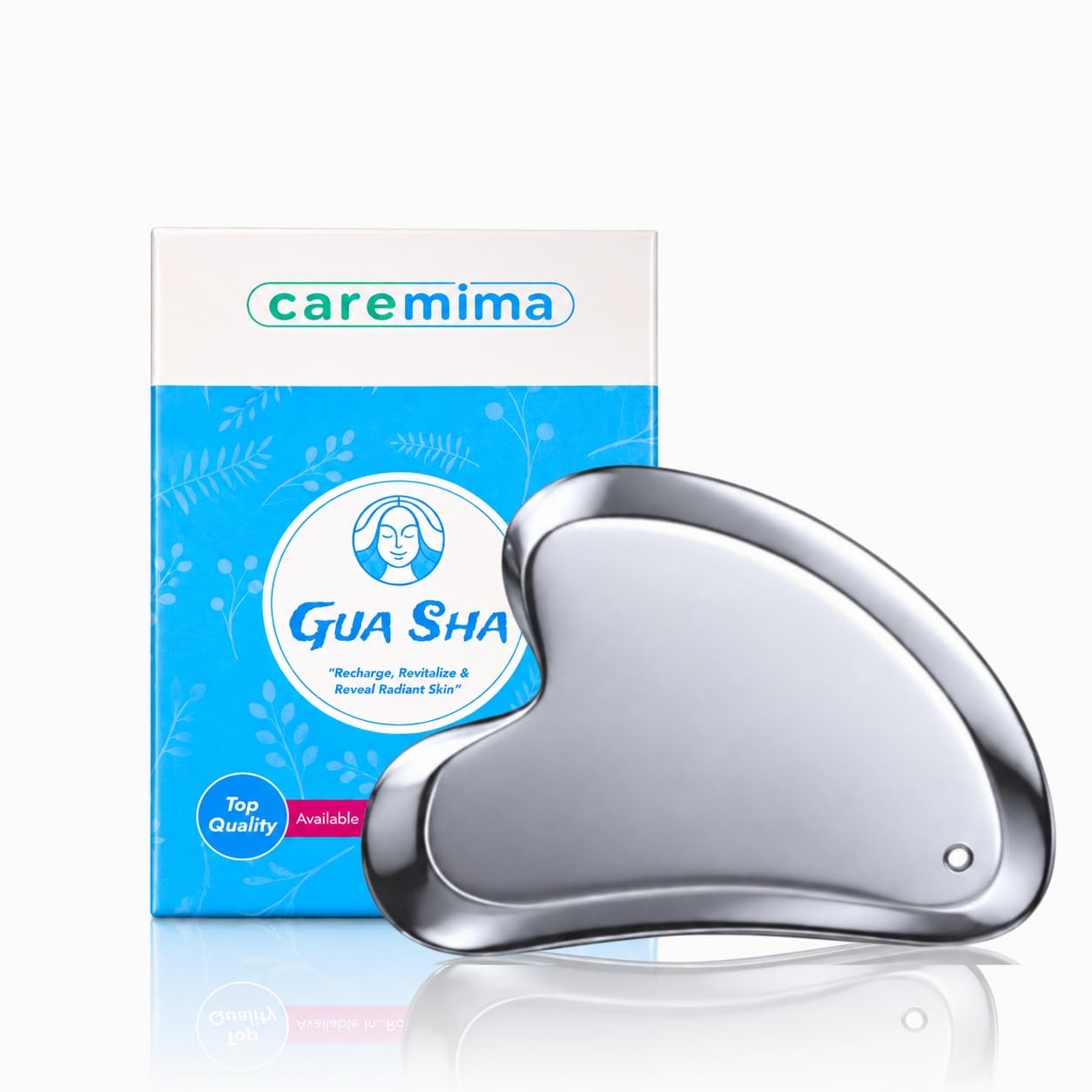 CAREMIMA Terahertz Stone Gua Sha for Face Massage | Reaserch by NASA Terahertz Technology | Anti-Aging, Puffiness Reduction & Lymphatic Drainage | Premium Facial Massage Tool
