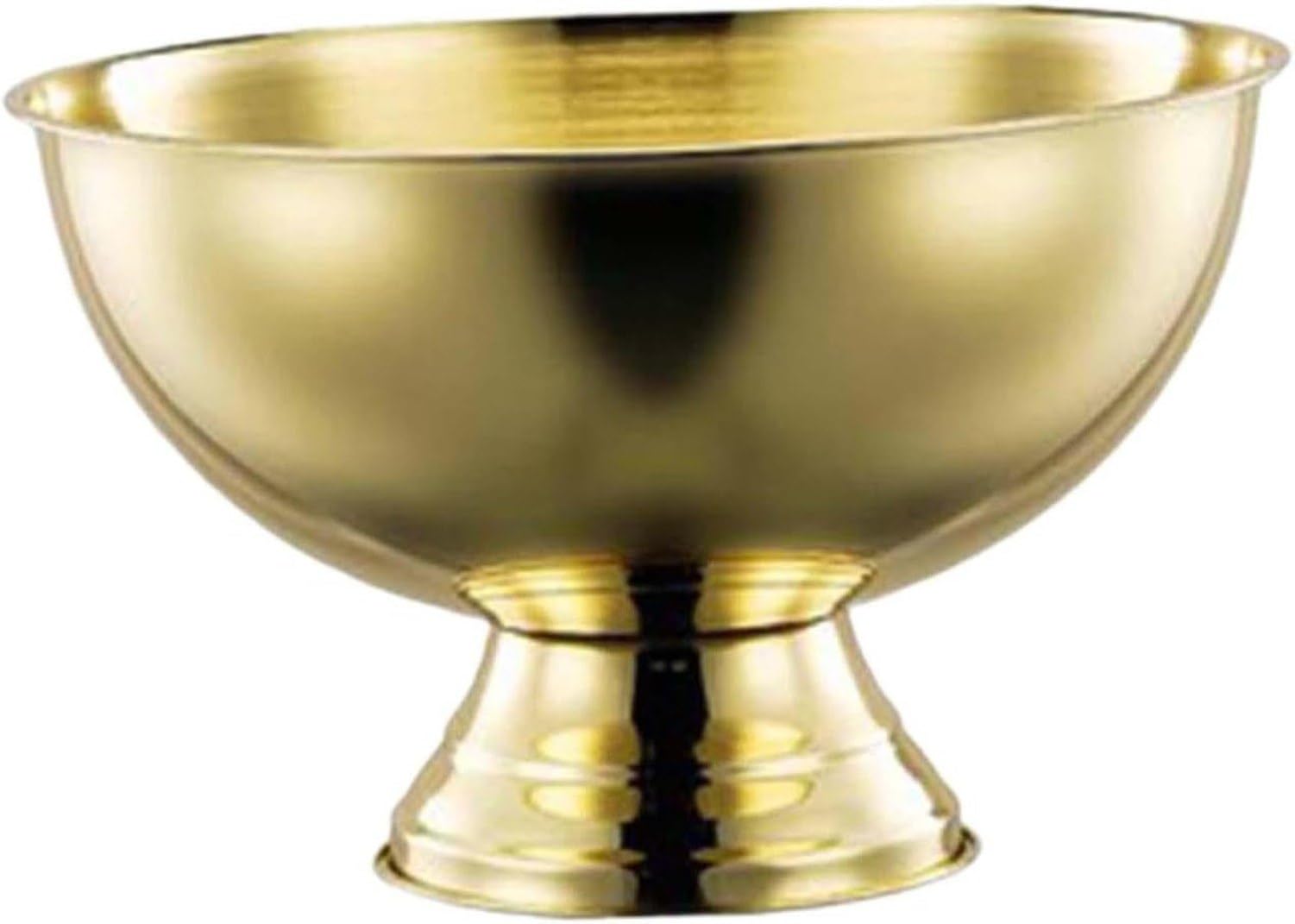 Secchio portaghiaccio Rotondo Multiuso con Manico Robusto per Vino Birra e Feste, Ideale per Frigorifero Matrimonio e rinfreschi, Gold