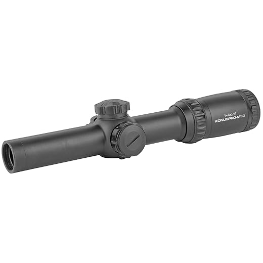 Konus 7184 1-4x24 riflescope - engaved/Illuminated Center Dot reticle