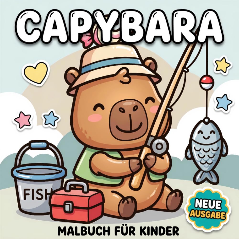 Capybara Malbuch: Über 60 Niedliche Und Fröhliche Illustrationen Für Kinder, Jugendliche Und Kreative Auszeiten – Schönes Geschenk Für Feste Und Geburtstage
