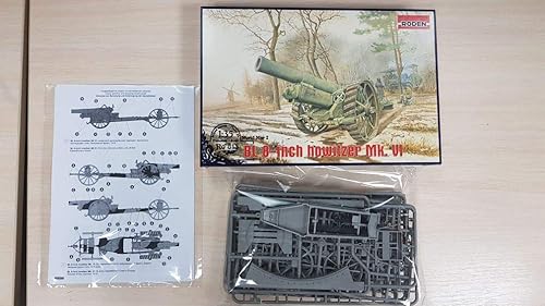 British Gun BL 8-INCH Howitzer MK.VI - Roden 813-1/35 Escala Plástico Modelo Kit