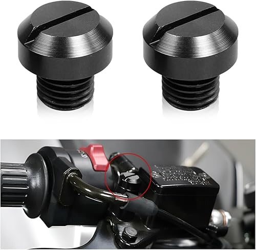 zipelo Tornillo para espejo de motocicleta, 2 tapones para agujeros de espejo para espejos retrovisores de motor, accesorios decorativos de