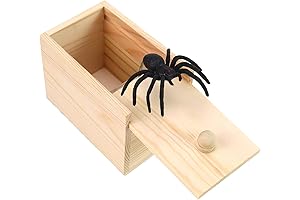 Wooden Spider Surprise Box: A Thrilling Prank Toy for Spooky Surprises