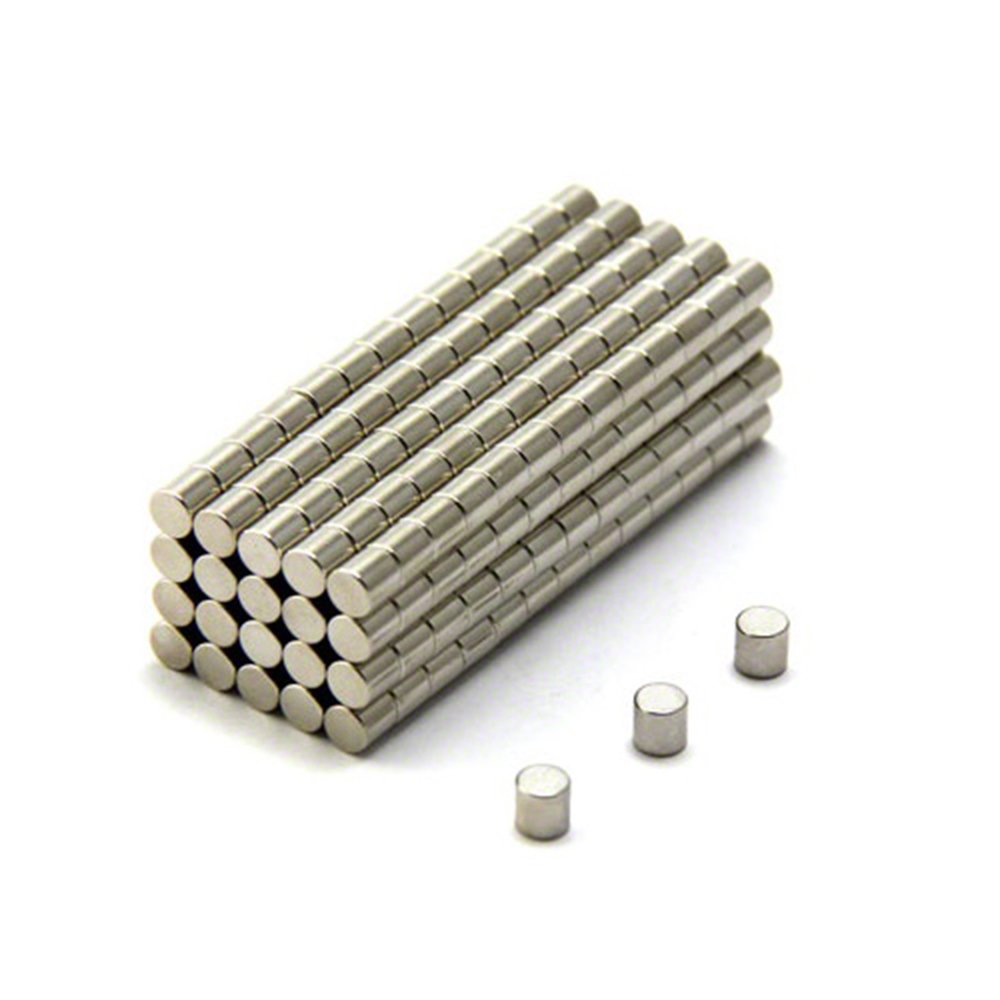 N42 Magnet de Neodimio Para Artes, Manualidades, Fabricación de Modelos, Bricolaje, Pasatiempos, Oficina Y Hogar - 4mm de Diámetro x 4mm de Espesor - 0.58kg - Paquete de 1000