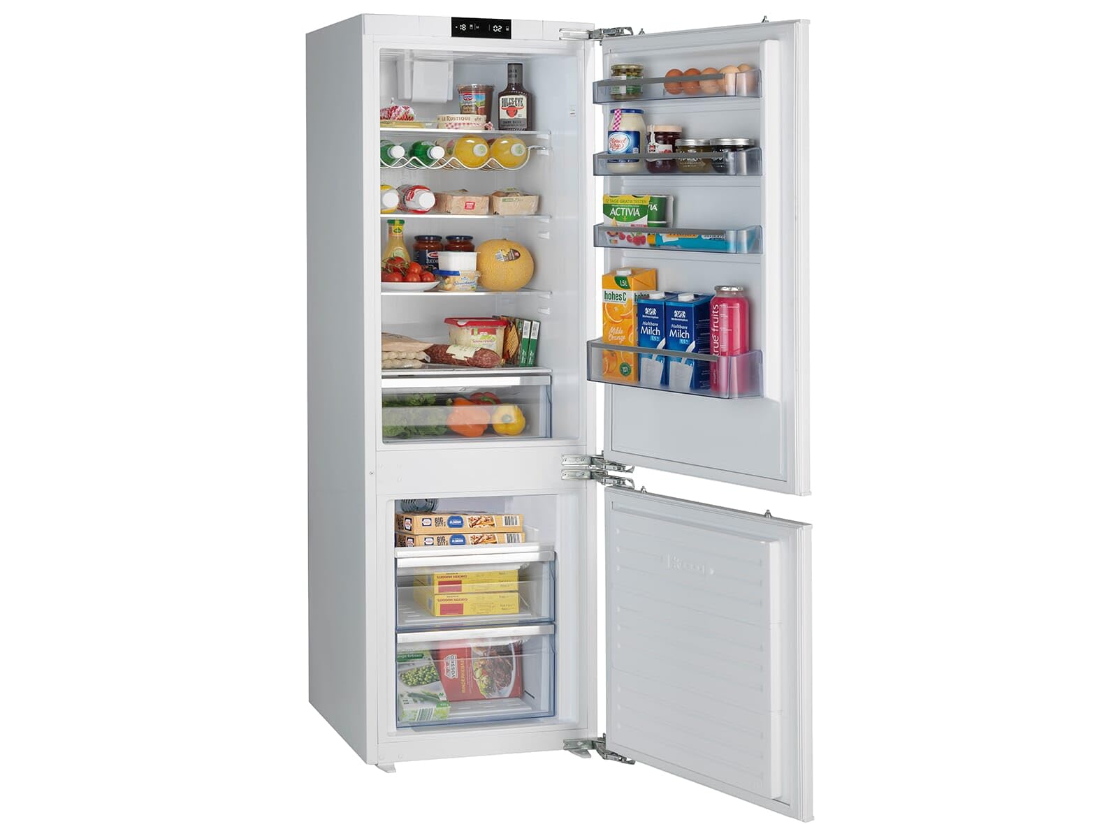 Oranier Einbau Kühl-Gefrier-Kombination 178 cm - Einbau-Kühlschrank mit 2 Frost-Schubladen - 243 Liter Volumen - Festtür Anschlag wechselbar EKG478