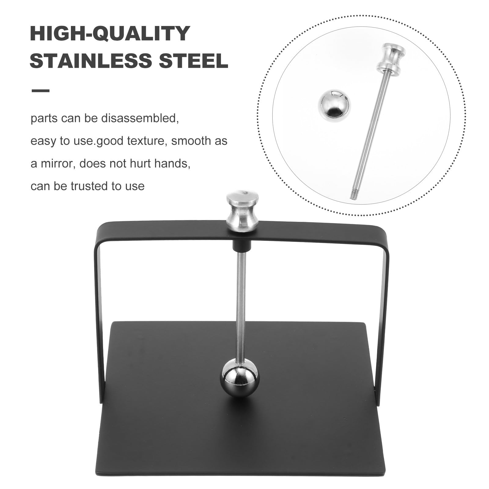 SUPVOX Servilletero de Acero Inoxidable Negro Grande 17.5x17.5 Cm, Soporte Vertical para Servilletas de Pie para Hotel, Dispensador Práctico y Resistente para Hogar y Comedor