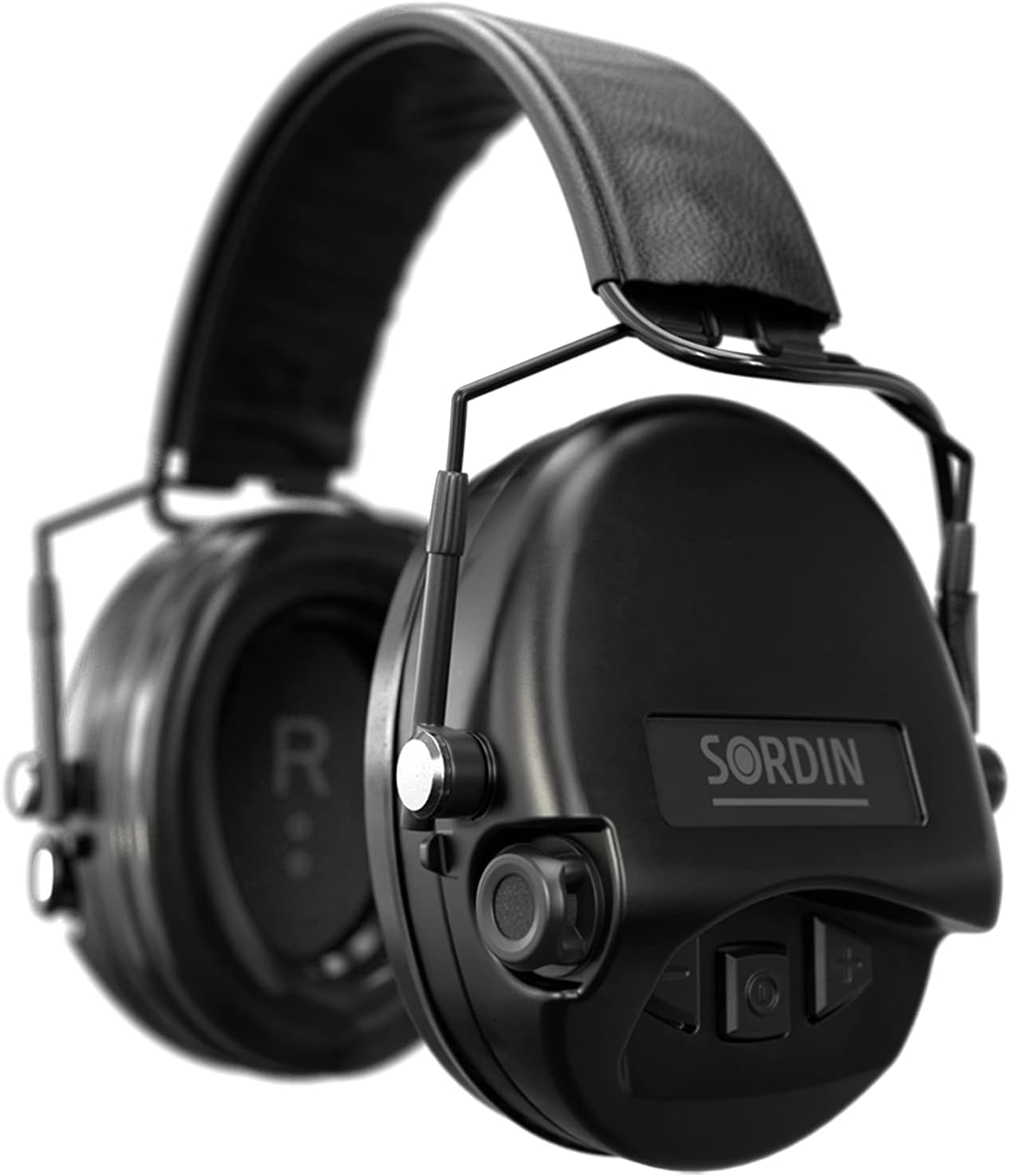 Sordin MIL AUX SFA Ear Muffs - Active and Electronic Military Ear Defenders w/ 31 dB SNR Attenuation Ring - Tactical Earmuffs