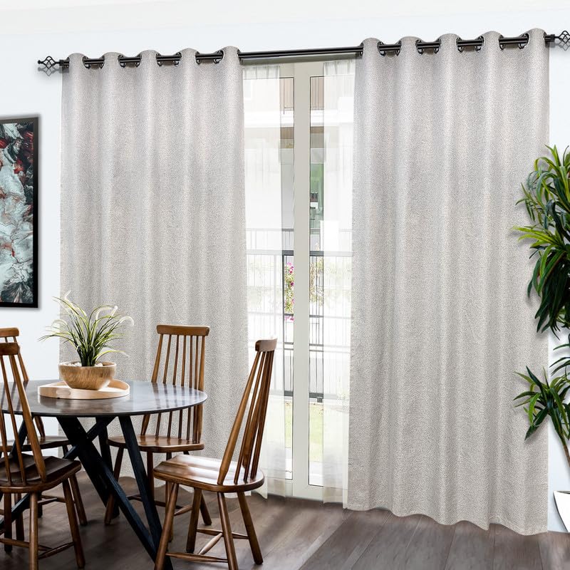 BLACK KEE 2 panels 100% Blackout Linen Curtains Fully Shading Thermal Insulated for Bedroom Living Room Dining Room Home Office with Grommets, Oyester