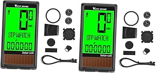 Abaodam 2 Peças Velocímetro Velocímetro Velocímetro Odômetro Computador Digital Bicicleta Computador Acessórios De Ciclismo Retroiluminação Odômetro Bicicletas Aparelho De Fornecimento De