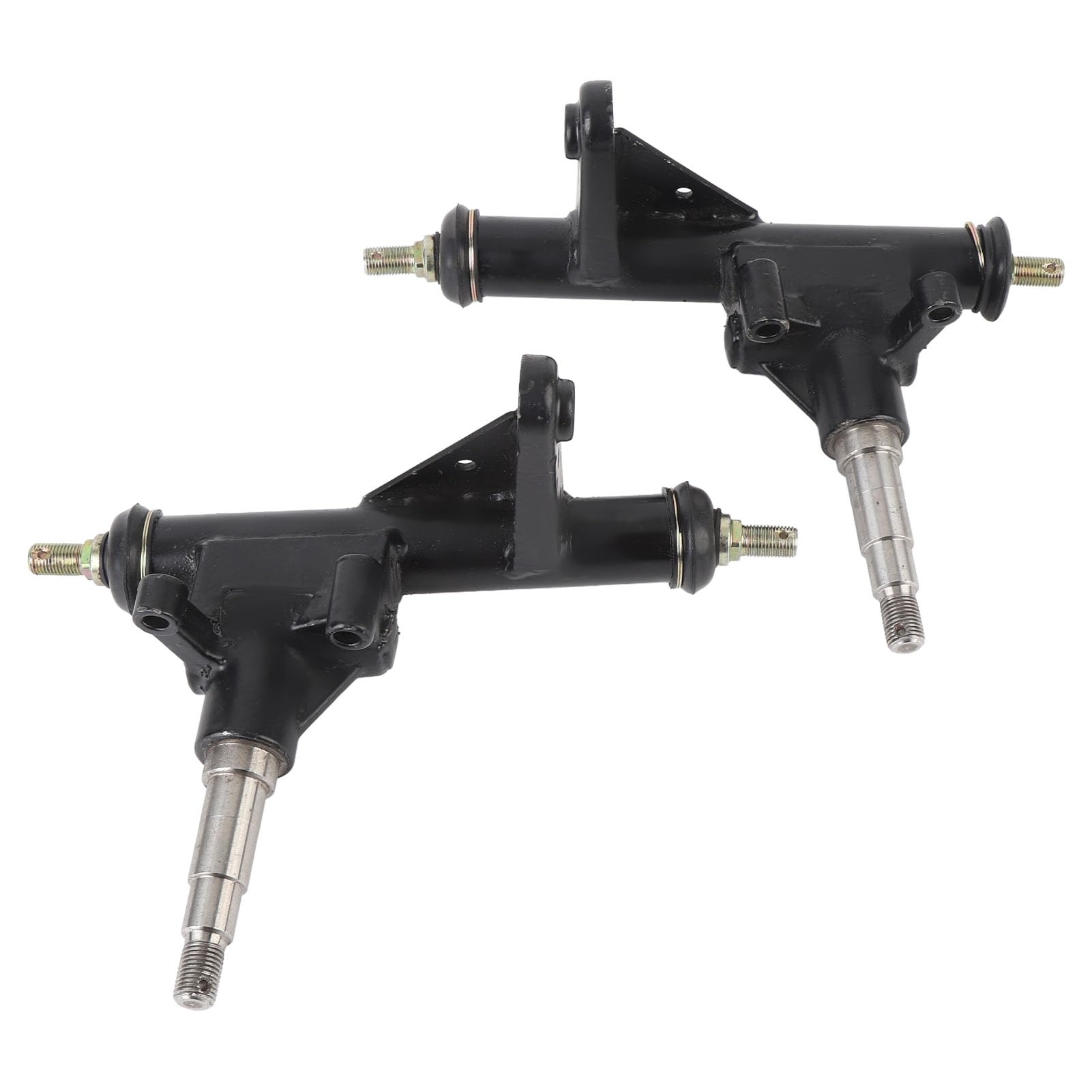 RiToEasysports Perno Puntone Sinistro Destro in Lega di Acciaio per Go Kart Perno Albero da 3,5 Pollici Diametro Esterno 32 Mm con Sterzo Preciso Installazione Facile per Kandi Go Kart Buggy