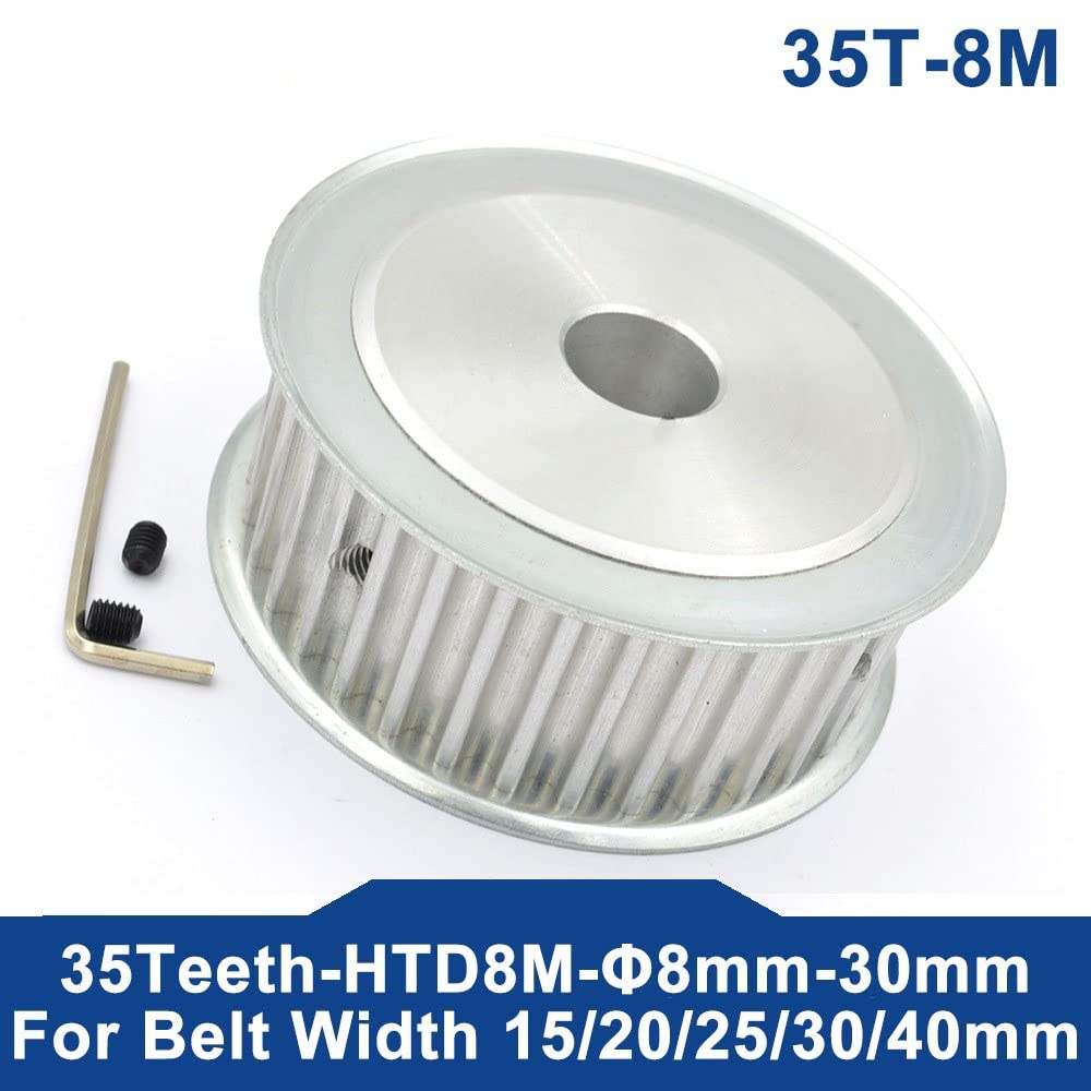 1PC Arc HTD 8M 35 zębów synchroniczne koło pasowe rozrządu okrągły otwór 8-28mm dla szerokości paska 16/20/25mm HTD8M 35-8M AF 35T 35 zębów(19mm,For belt width 20mm)