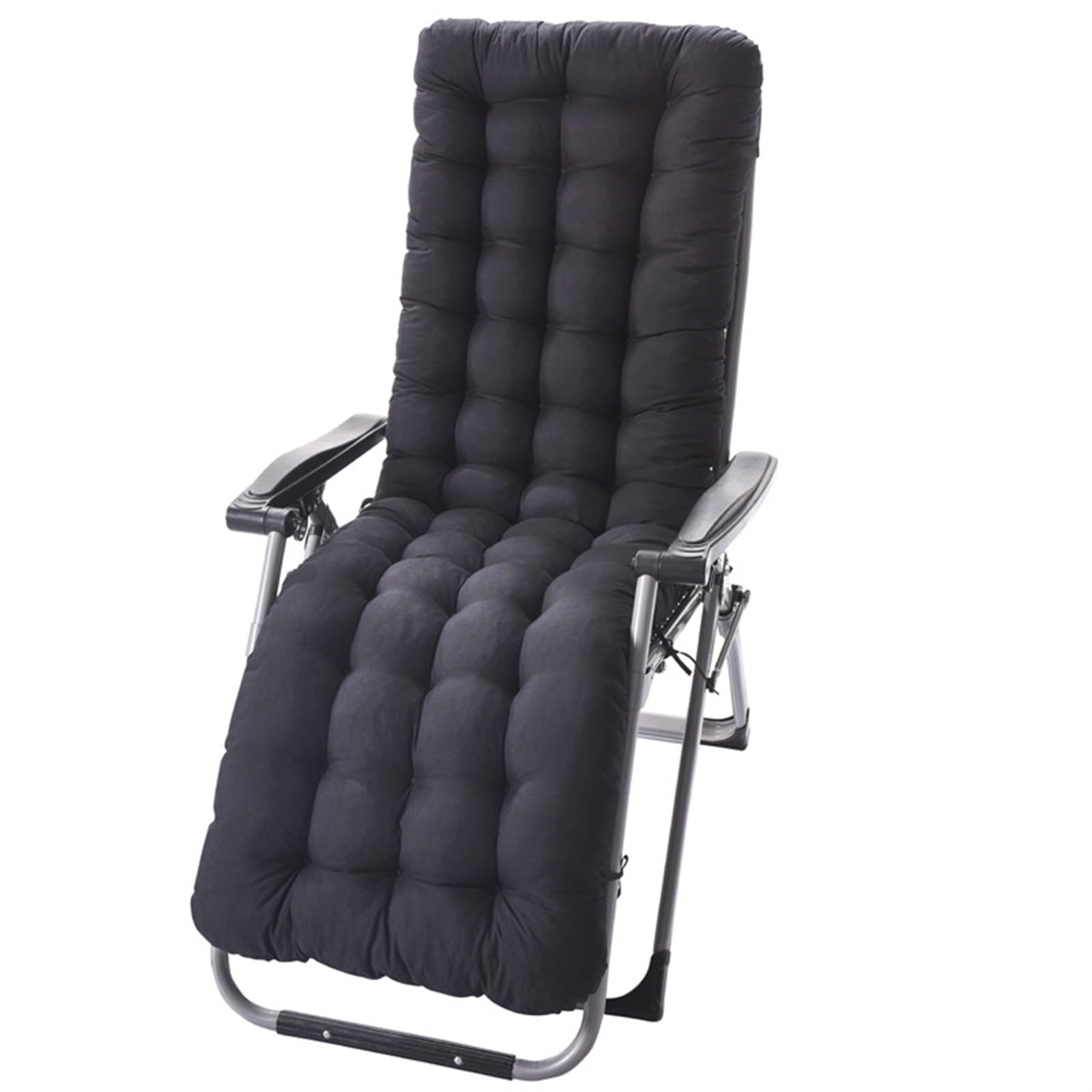 uyeoco Sun Lounger Cushion for Garden Loungers, Thick Chair Cushion for Indoor Outdoor Garden Patio Beach High Backrest(#3,170x48x8cm)