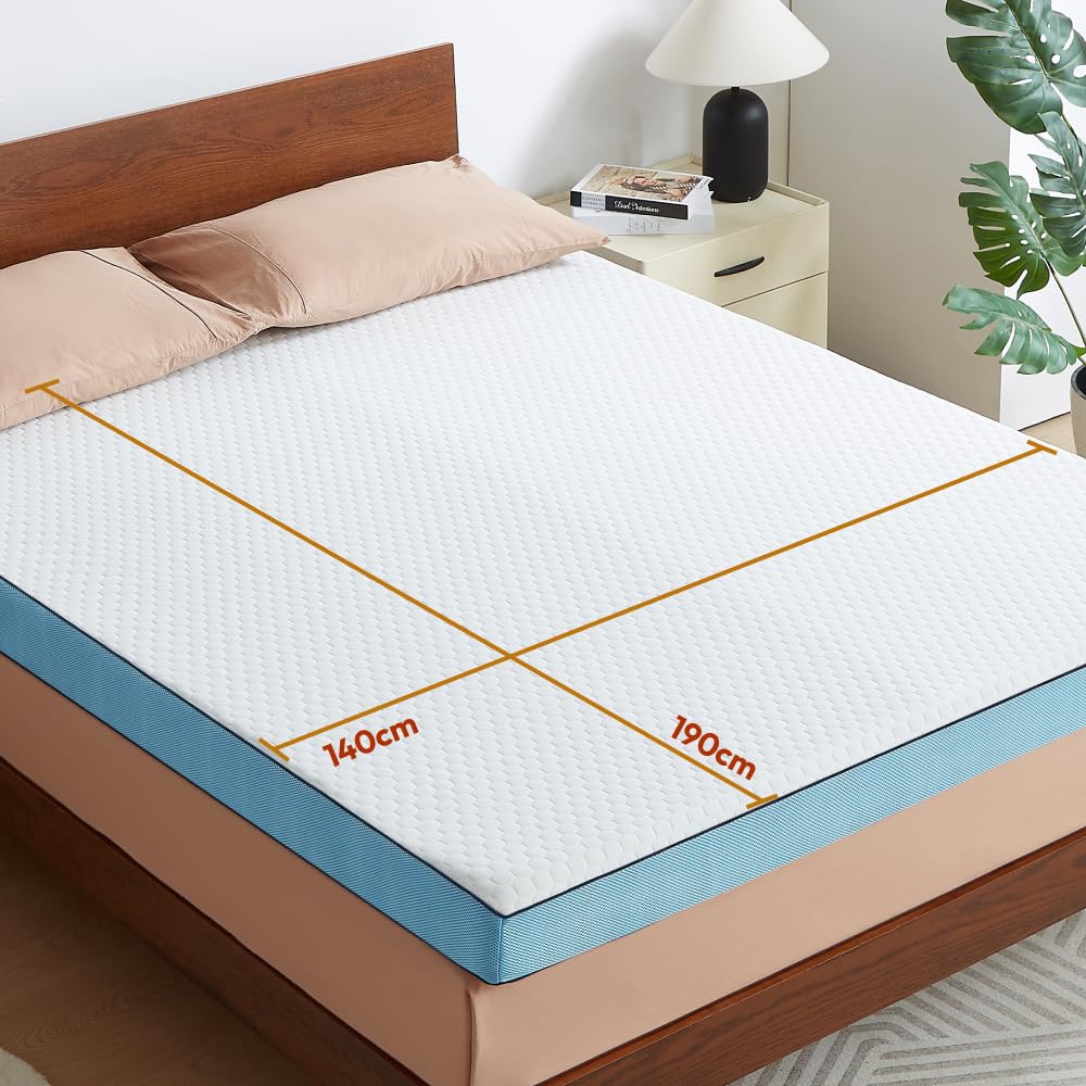 CASABEL Surmatelas Mémoire de Forme, 7 cm d'épaisseur, 140x190cm