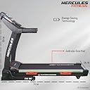 Hercules Fitness TM90 6.0 H.P D.C 20% Automatic Motorized Incline Treadmill Max Speed 22 Km/Hr Max User Weight 150Kg Free Installation Assistance LCD Display Perfect Running Machine for Home Gym gallery image