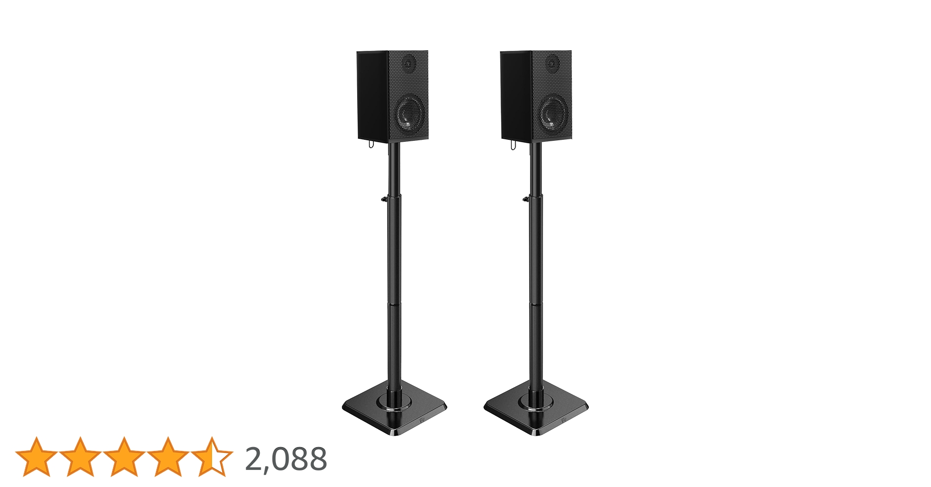 高さ調整可能スピーカースタンド 2本セット Mounting Dream USA 61IRkdjtMpL._AC_UF894,