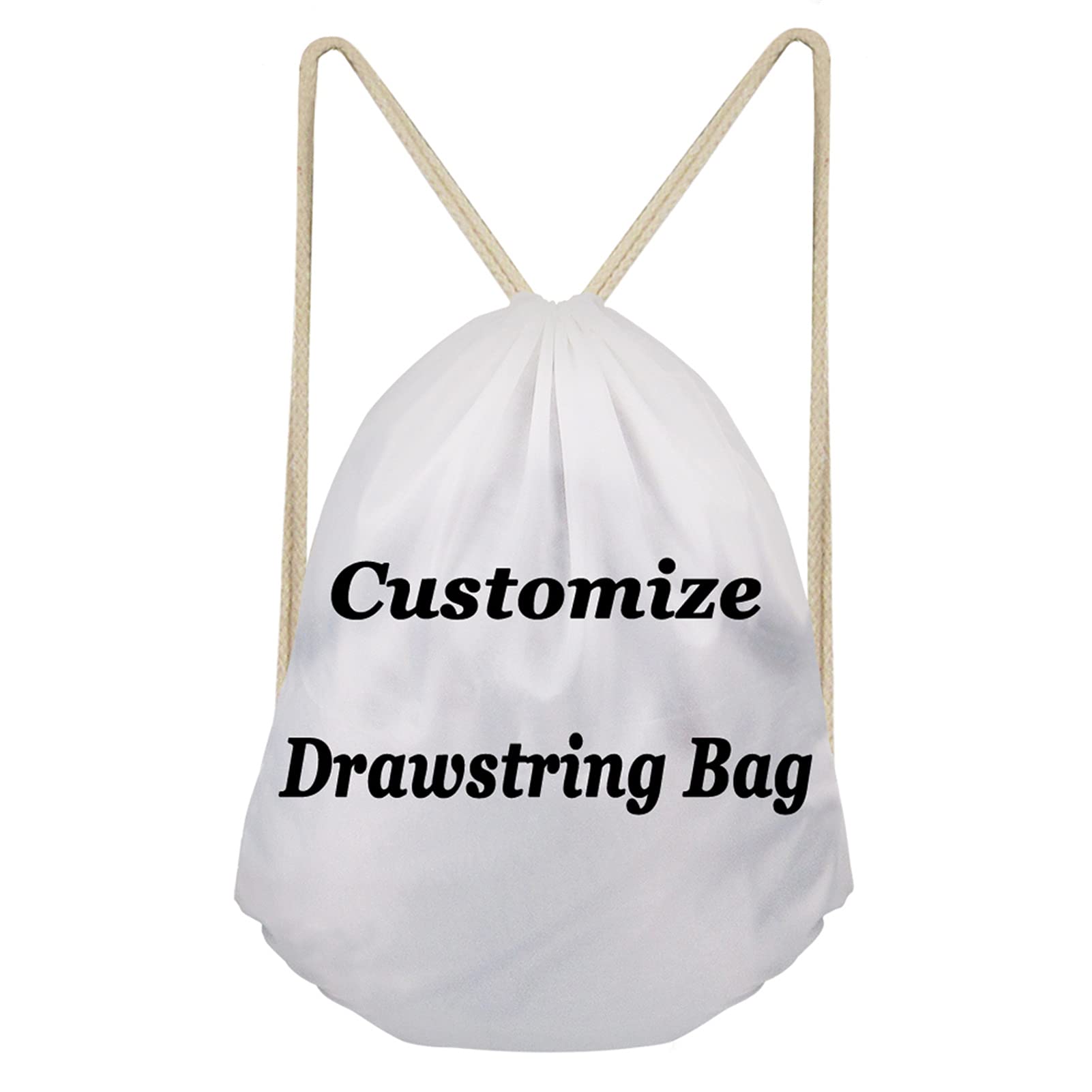 HELLHERO Custom Drawstring Bag Gymnastics Personalised String Backpack Cinch Bags Sackpack Gym Sport Outdoor Storage Pouch for Women Kids Family Gifts โ image 1