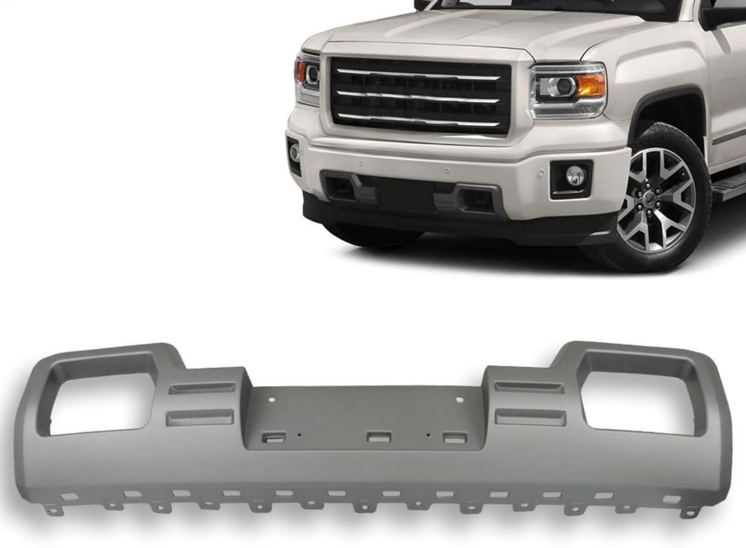 LABLT Front Bumper Skid Plate Replacement for Sierra 1500 2014 2015 22902312 GM1053100