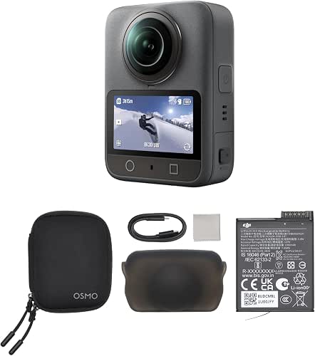 DJI Osmo 360 Camera Standard Combo, Waterproof 360° Action Camera