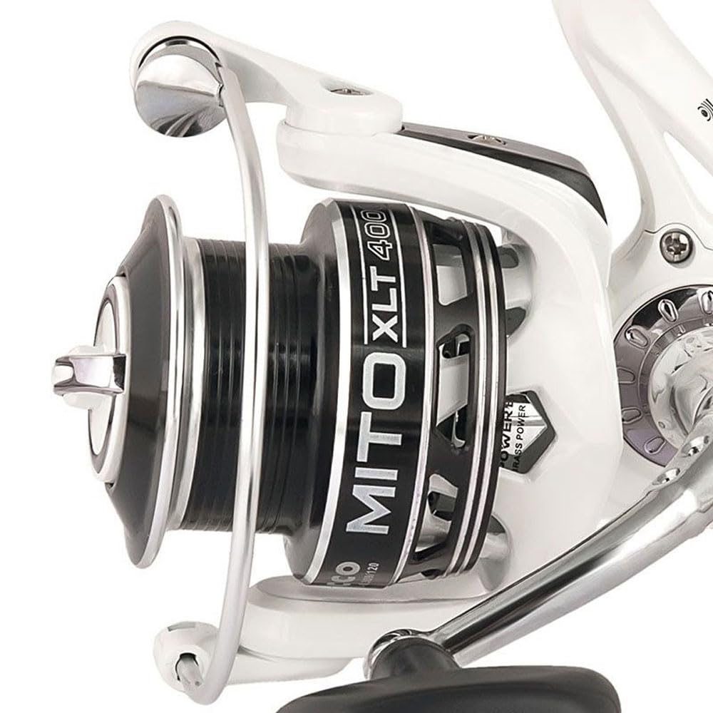 Mulinello Trabucco Mito XLT – Misure 1000, 2000, 3000, 4000 – Frizione Anteriore Micrometrica, 5+1 Cuscinetti Long Life – Bobina Long Cast in Alluminio – Ideale per Spinning, Bolognese e Feeder