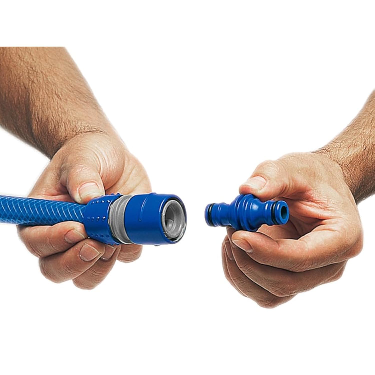 TATAY Top Line Quick Connector for 3/4’ 19mm Hose, Universal Connector to Universal Fitting, Easy Installation, Sun Protection, Blue