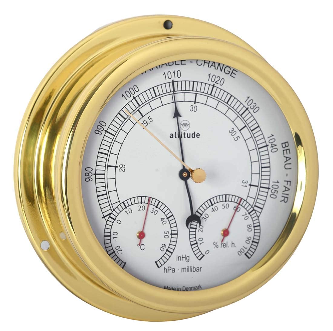 Delite 866bth Altitude Stazione meteo analogica ottone 150 mm