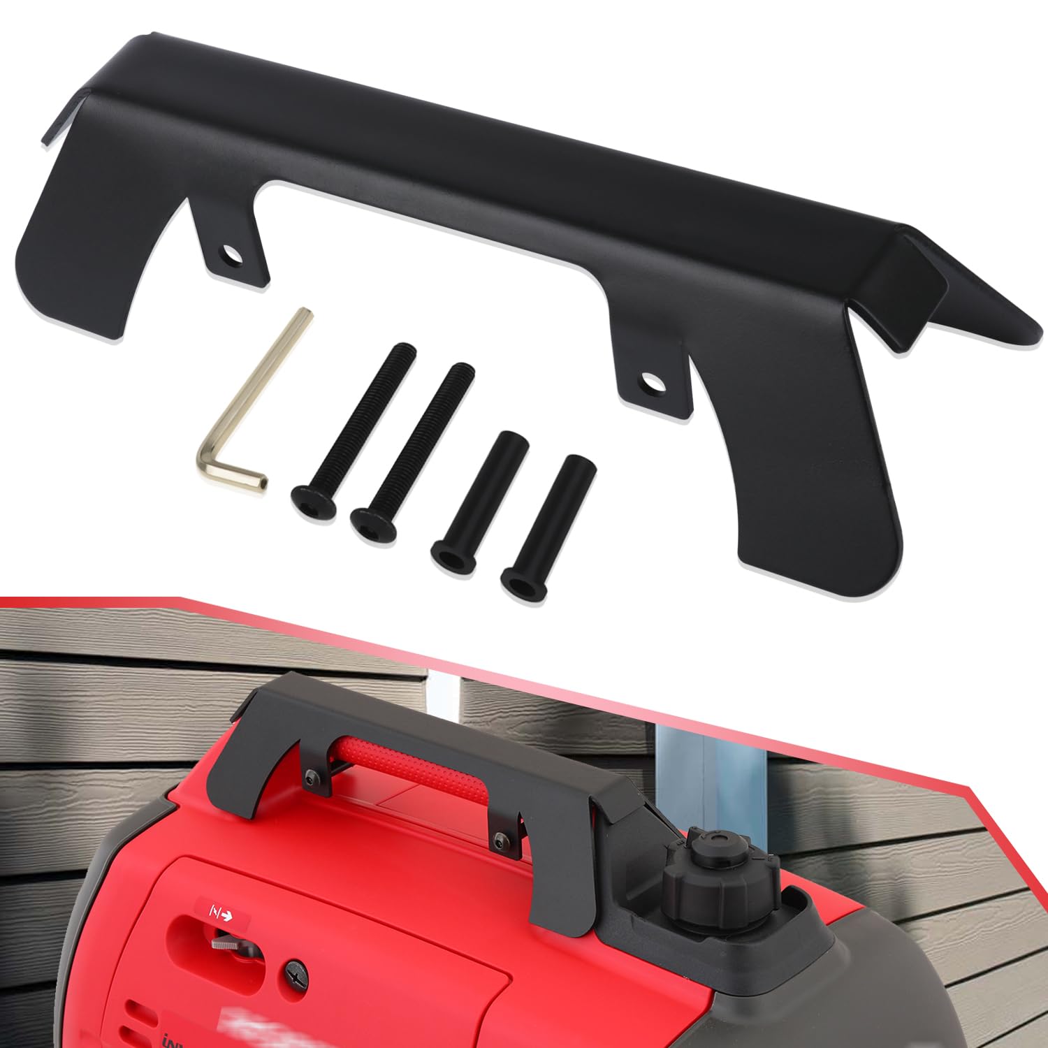 Yoursme Generator Theft Deterrent Security Bracket for Honda EU2200i, EU2000i, EU2000i Companion, EU2000i Camo Heavy-Duty Protection Bracket with Tamper-Proof Bolts, Replace for 63230-Z07-010AH