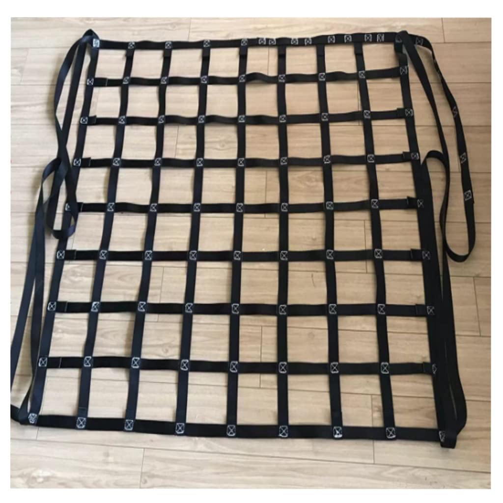 GTHTUHFD Hanging Cargo Lifting Net Lifting Bags Luggage Carrier Net Lifting Net Stretchable Elastic Bike Load Cargo Securing Net Bungee Net Lifting Net Straps Cargo Hanging N,1t-3X3m
