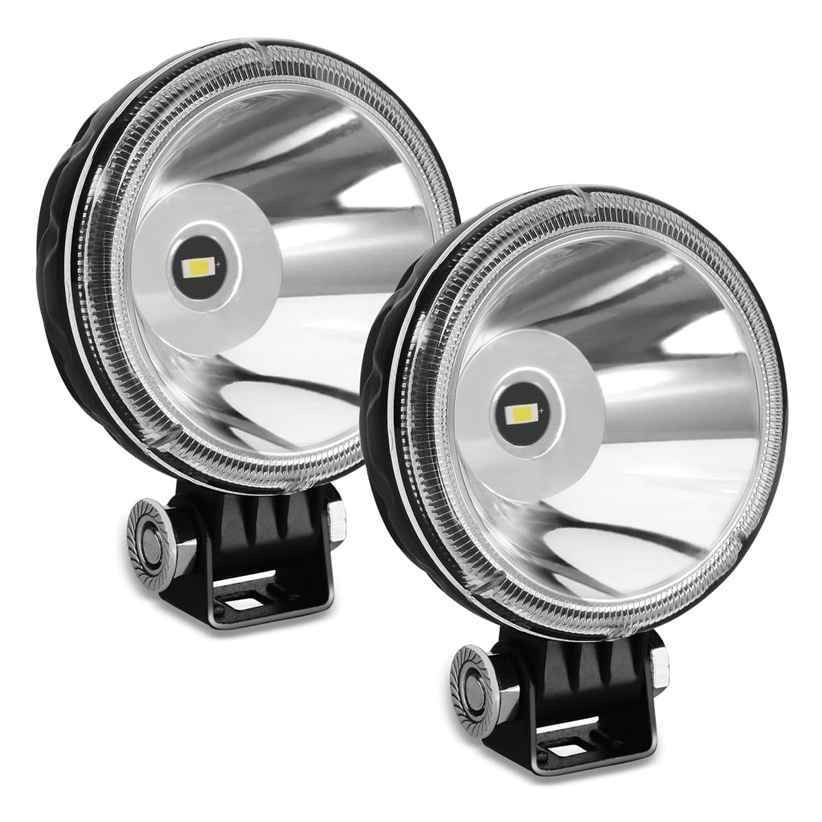 Led Pod light Bar Spot Lights 12V Round 3 inch 30W Driving Fog Reverse Backup Offroad Lights Headlights For Trucks Off Road ATV UTV Golf Cart Tralier Motorcycle Pickup Tractor Marine Boat 2-Pack