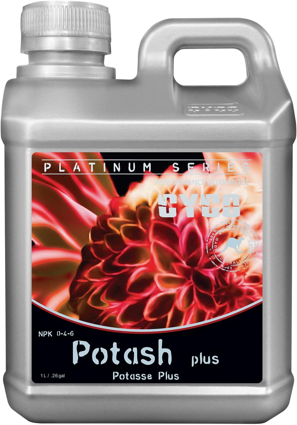 CYCO Potash Plus, Liquid Nutrient for Hydroponic Plants, 0-4-6, 5 Liters