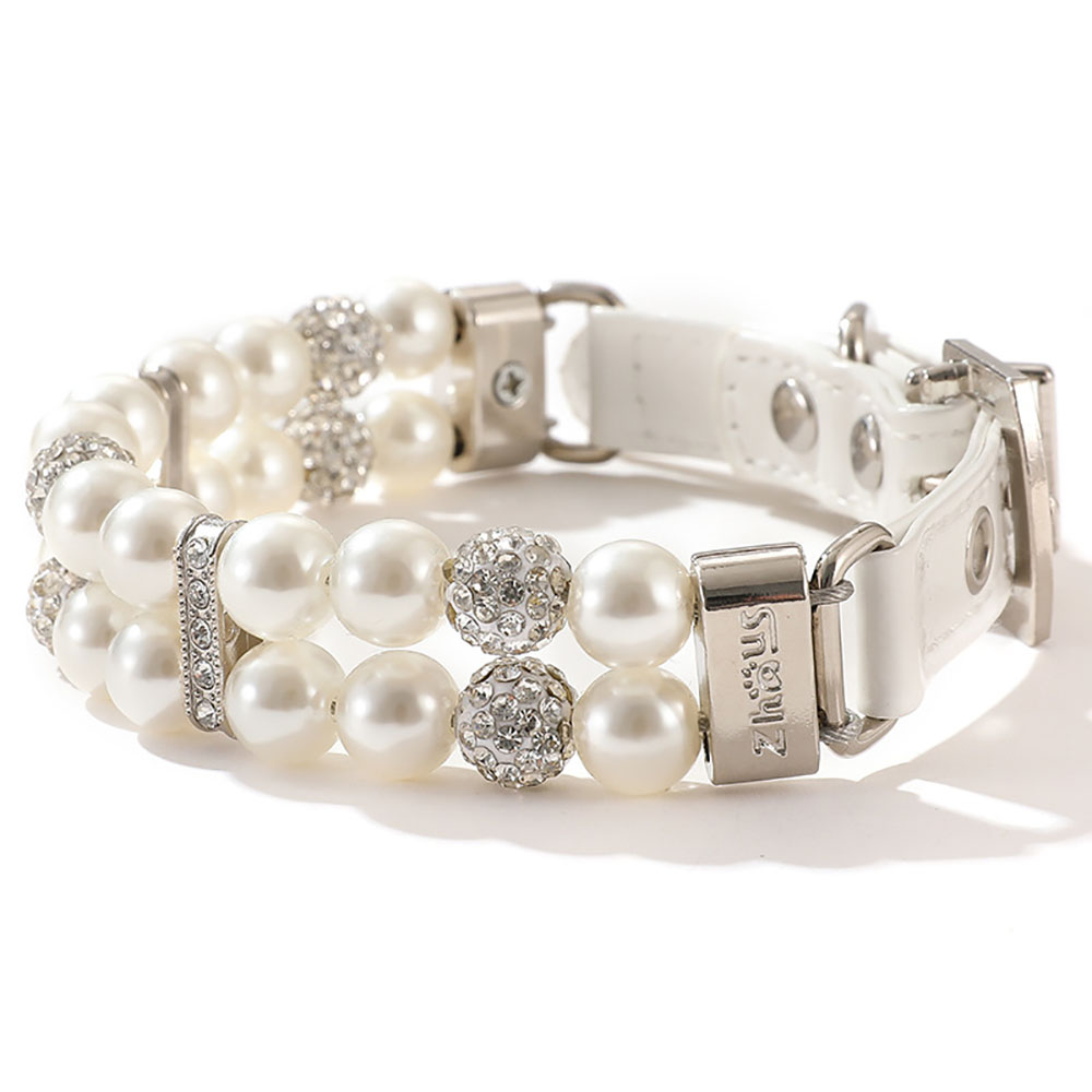 Haustierhalsband Mit Funkelnder Schleife – Verstellbar, Kristall-Hundehalsband & Katzenschmuck In Silber/Gold