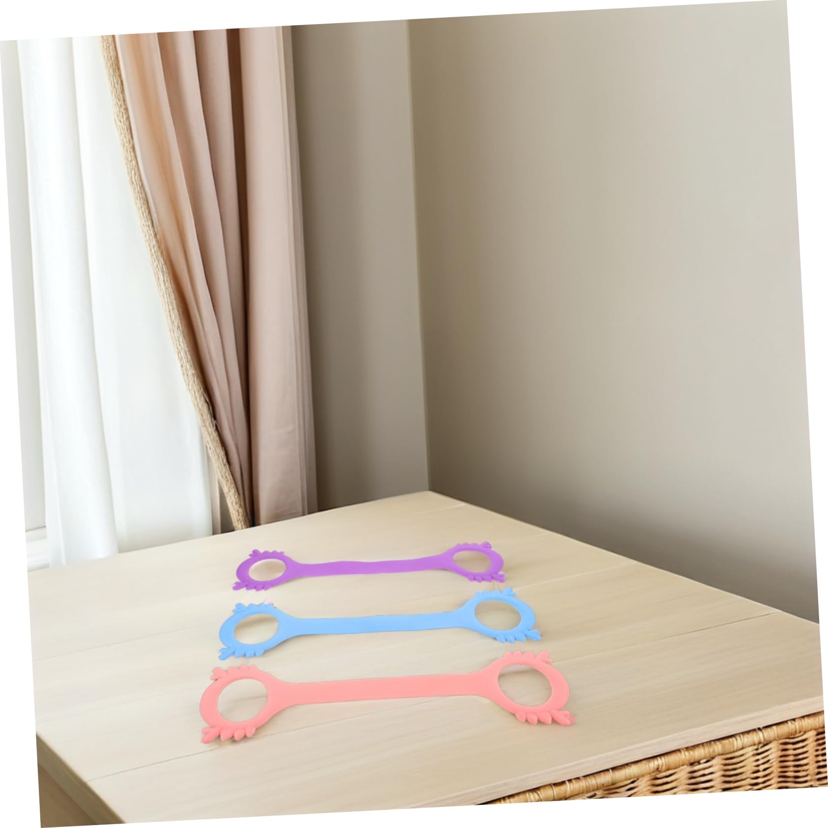 Gatuida 3 Piezas Figura Bandas de Resistencia para Espalda y Cuerdas Elásticas para Ejercicio de Brazos Yoga y Entrenamiento de Casa y Viaje Material Duradero y Flexible