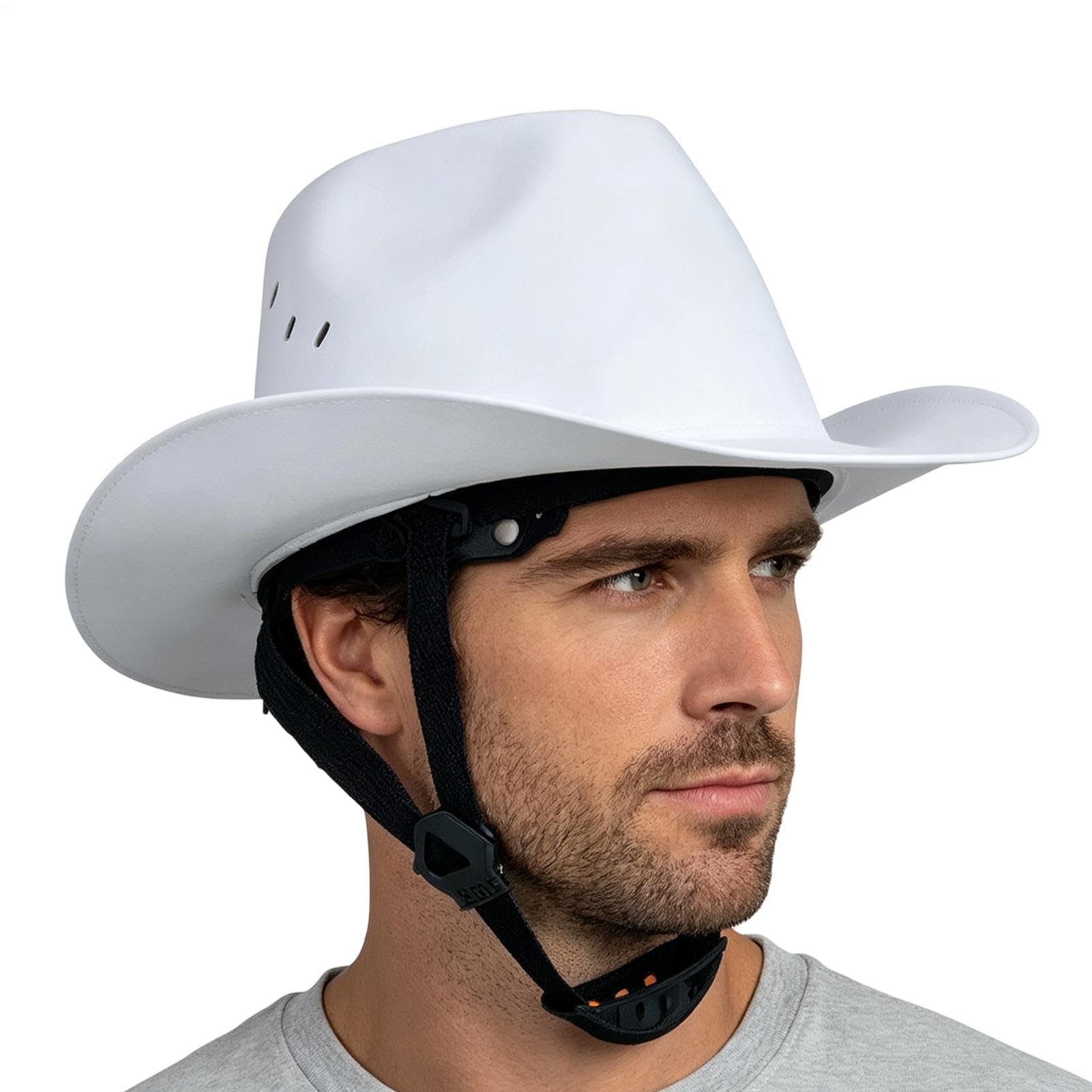 Casco de trabajo ajustable con protección solar