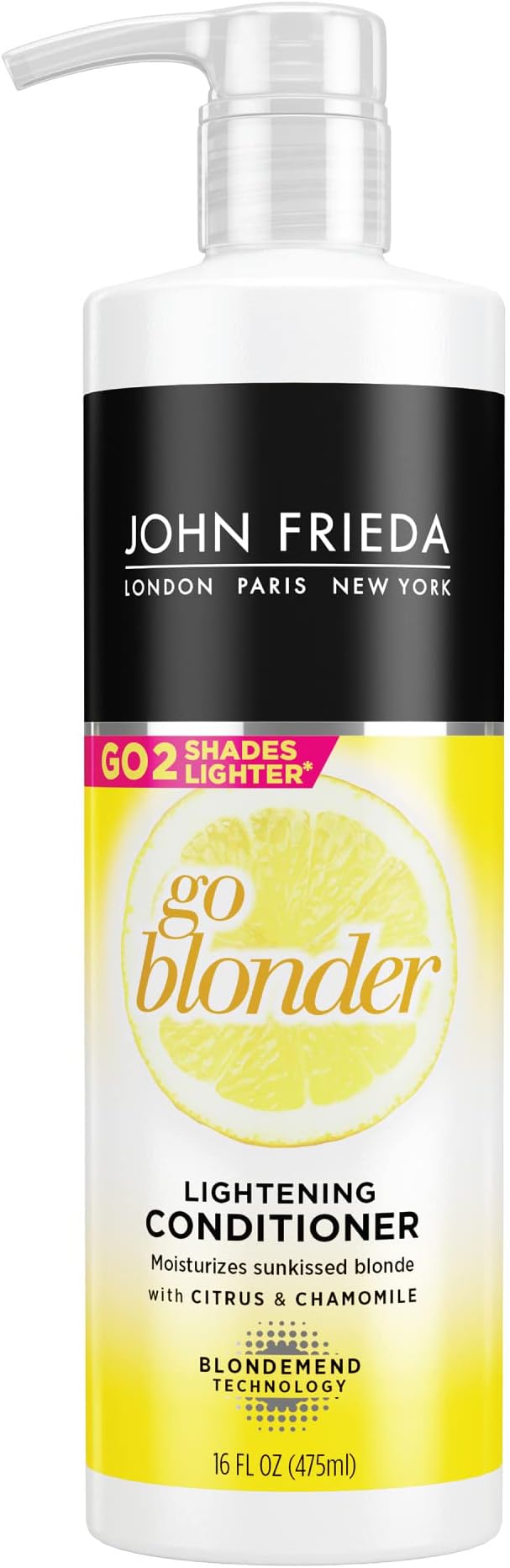 Sheer Blonde Go Blonder Hair Conditioner, Gradual Lightening Conditioner for Blonde Hair, with Citrus and Chamomile, featuring our BlondMend Technology, 16 oz