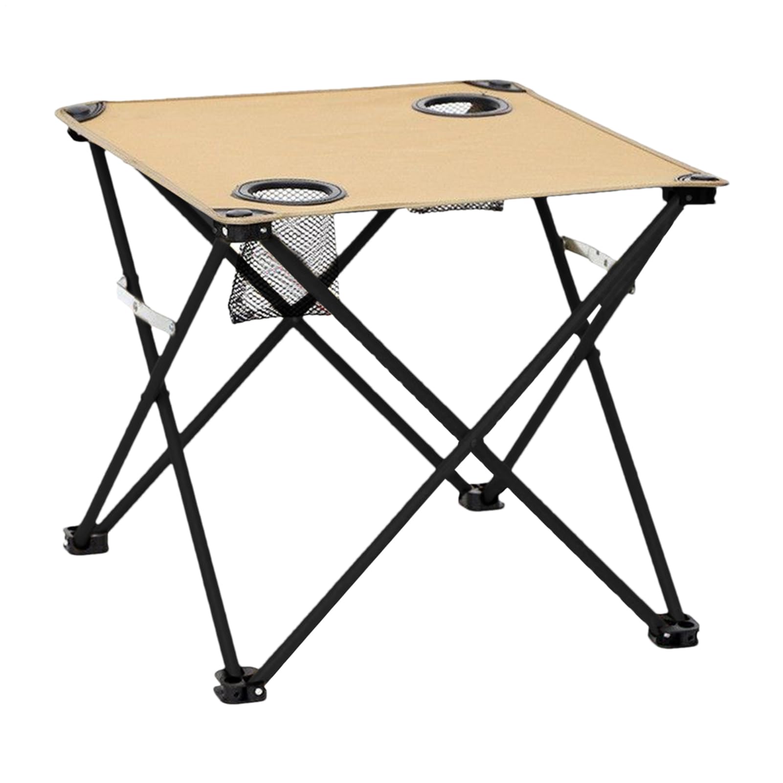 Table de camping légère et compacte avec deux porte-gobelets intégrés