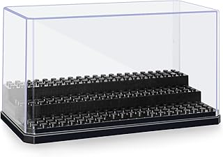 AELS Acrylic Minifigures Display Case, Stackable and Dustproof Building Block Display Box for Lego Action Figure Toys Storage, Gifts for Lego Lovers